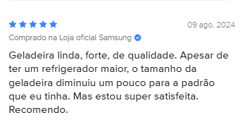 avaliacao positiva samsung rs52