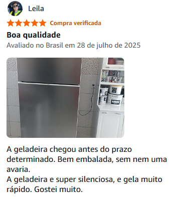 avaliacao positiva geladeira Samsung Evolution RT42